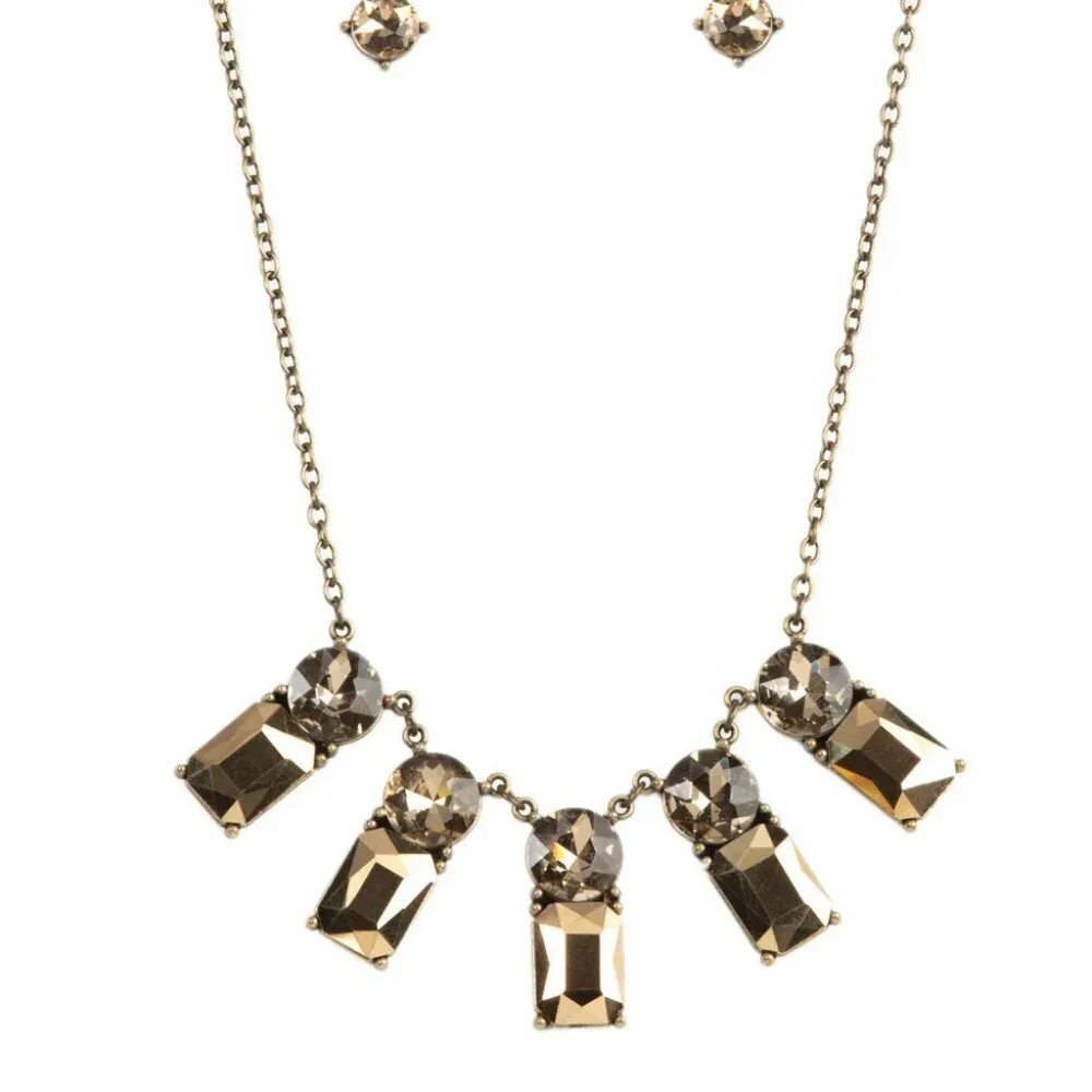 Paparazzi Jewelry Accessories - Celestial Royal - Brass Necklace - Vintage